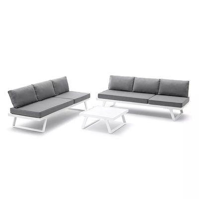 레저 발코니 가구 AJUNION 정원 세트 patio 세క్షన్ 소파 L190 x W70 x H74cm