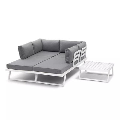 레저 발코니 가구 AJUNION 정원 세트 patio 세క్షన్ 소파 L190 x W70 x H74cm