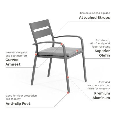 AJUNION X 모양 야외 식사 세트 레스토랑 76 "D x 36"W x 30'H 테이블 크기