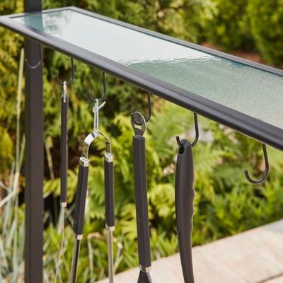 야외 Patio Grill 가제보 텐트 AJUNION 5x8 스틸 프레임과 함께 두 배층 BBQ 텐트