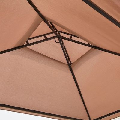 야외 Patio Grill 가제보 텐트 AJUNION 5x8 스틸 프레임과 함께 두 배층 BBQ 텐트