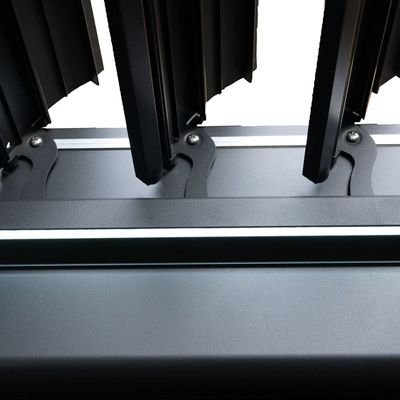 아치 디자인 AJUNION 3x4M 알루미늄 야외 생활용 바이오 기후 로버드 페르골라