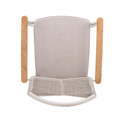 AJUNION 럭셔리 알루미늄 정원 세트와 로프 웨이브 fauteuil