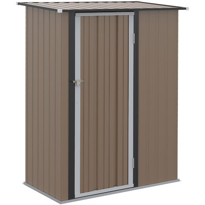 AJUNION 5x3FT 지속 가능한 도구 및 자전거 보관용 가연제철 야외 창고