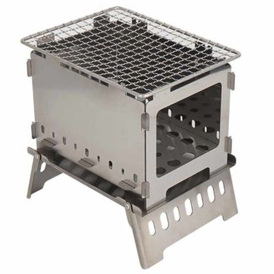 20*15*21cm 또는 OEM 소화구 소화구 피크닉용 스테인레스 스틸 미니 폴더블 캠핑 스토브