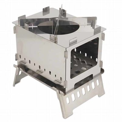 20*15*21cm 또는 OEM 소화구 소화구 피크닉용 스테인레스 스틸 미니 폴더블 캠핑 스토브