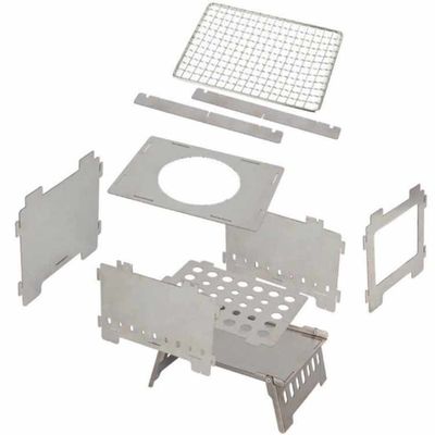 20*15*21cm 또는 OEM 소화구 소화구 피크닉용 스테인레스 스틸 미니 폴더블 캠핑 스토브