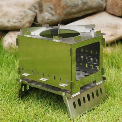 20*15*21cm 또는 OEM 소화구 소화구 피크닉용 스테인레스 스틸 미니 폴더블 캠핑 스토브