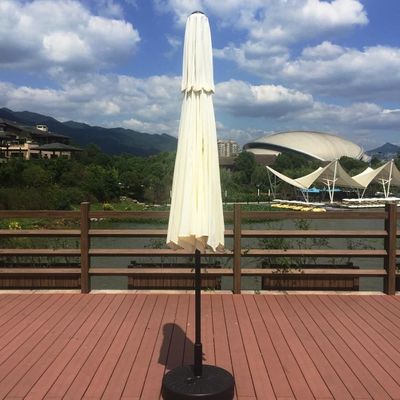 사용자 지정 로고 야외 카페 정원 해변 Patio 태양 우산 3 계층 LED 조명