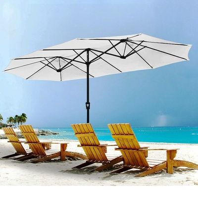 상업용 Sonnenschirm 227.5 CM 광선 및 알루미늄 스톨과 함께 시장 우산