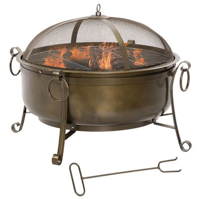 야외 뒷마당 정원 불덩어리 석탄 BBQ 그릴 및 덮개