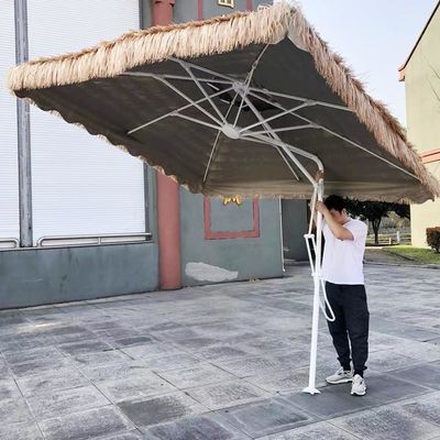 야외 정원 해변 Patio 중용 빨대 알루미늄 태양 우산과 로마 우산