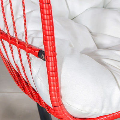 정원 가구 W100xL120xH198cm Patio Swing Plastic PE 라탄 달걀 의자