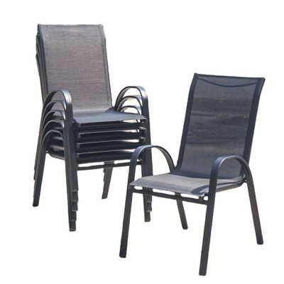 레저 야외 가구 금속 테슬린  Mesh 의자 정원 발코니 Patio 커피