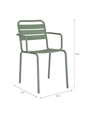 현대 디자인 AJUNION 금속 스틸 정원 좌석 H85 x W52 x D47cm 크기