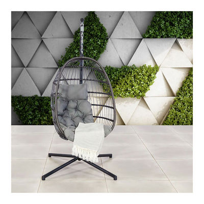 실내 휴식을 위한 철 프레임 W100xL95xH200cm Patio Garden Swing Hanging Chair