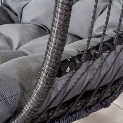 실내 휴식을 위한 철 프레임 W100xL95xH200cm Patio Garden Swing Hanging Chair