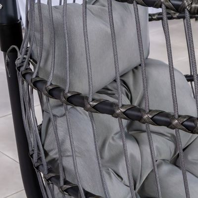 실내 휴식을 위한 철 프레임 W100xL95xH200cm Patio Garden Swing Hanging Chair