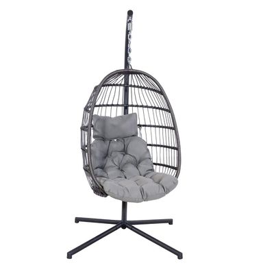 실내 휴식을 위한 철 프레임 W100xL95xH200cm Patio Garden Swing Hanging Chair