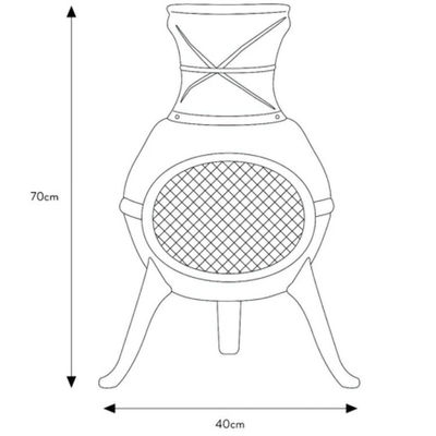 금속 야외 patio 뒷마당 정원 캠핑 중량 강철 목재 연소 석탄 연소 연소 빗 모자를 가진 Chimenea