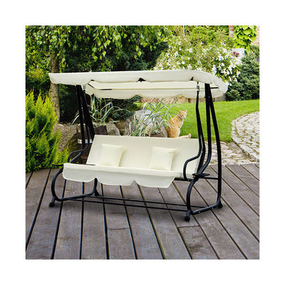 가든 스윙 헝깅 체이어 파우더로 코팅 된 마무리 및 스프링 갈고리 W120xL200xH164cm