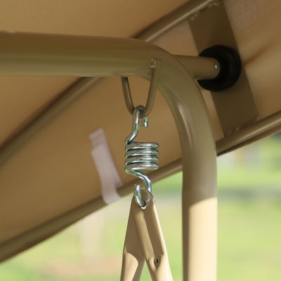 현대 디자인 AJUNION 3자리 야외 금속 프레임 Patio Swing Couch Swing Bed Chair