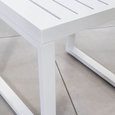 야외 레저 알루미늄 정원 의자 알루미늄 라운지 세트 L 45 x W48 x H45cm 알루미늄