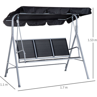 170W x 153H cm 금속 야외 스윙 체이어 정원 벤치 서식 햄콕 체이어 창문 스윙
