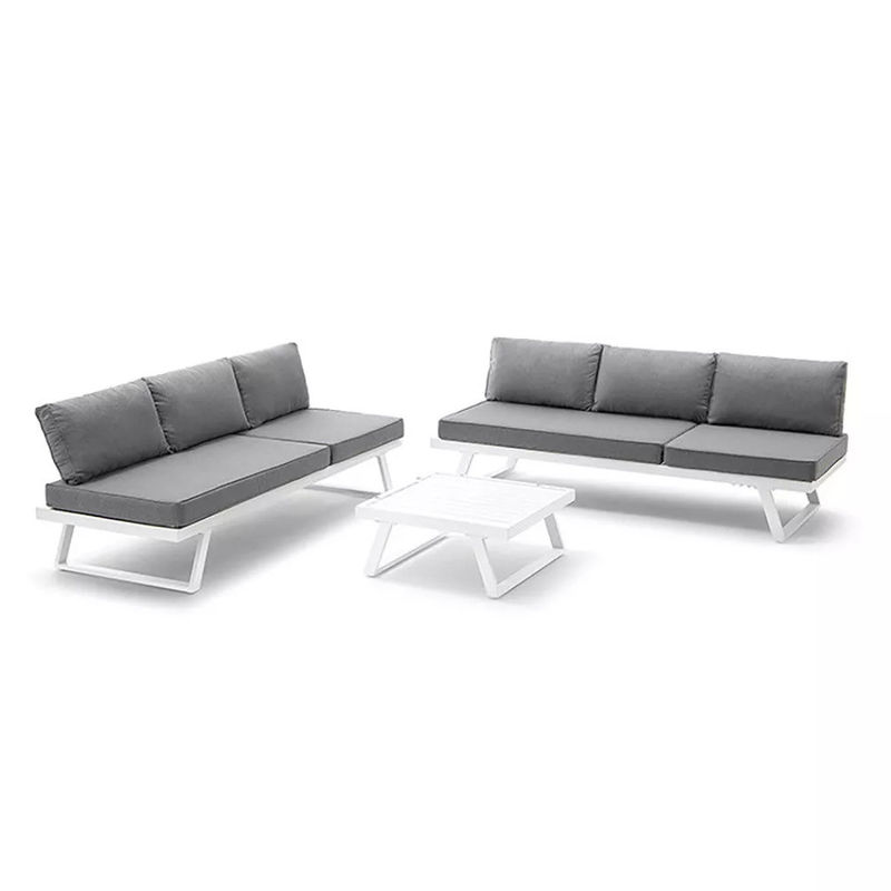 레저 발코니 가구 AJUNION 정원 세트 patio 세క్షన్ 소파 L190 x W70 x H74cm
