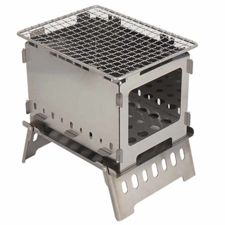 20*15*21cm 또는 OEM 소화구 소화구 피크닉용 스테인레스 스틸 미니 폴더블 캠핑 스토브