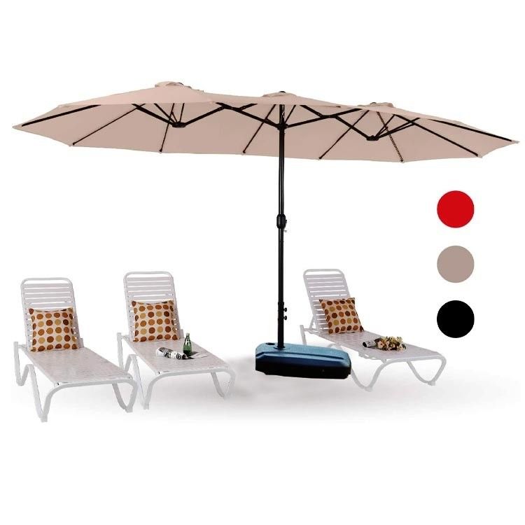 상업용 Sonnenschirm 227.5 CM 광선 및 알루미늄 스톨과 함께 시장 우산