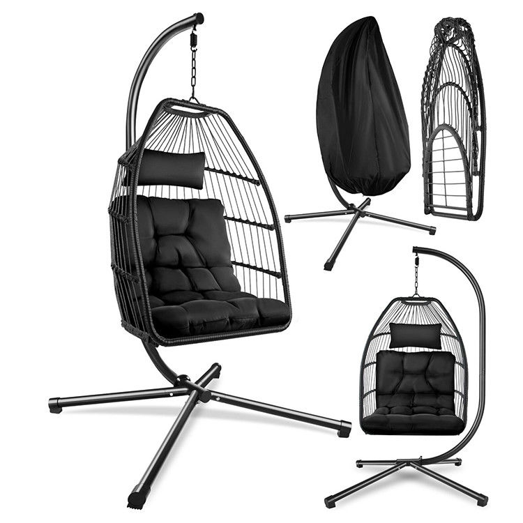 휴게실 메일 포장용 접이식 휴지 의자 AJUNION Patio Swing Chair