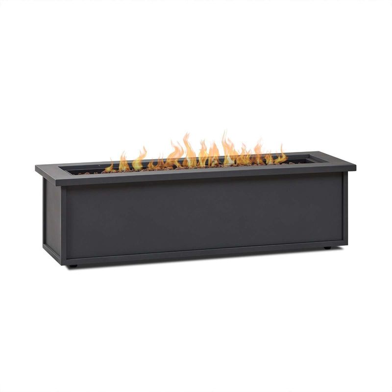 야외 가구 가스 소화장 테이블 48"L x 15"W x 13.5"H 야외 생활에 적합