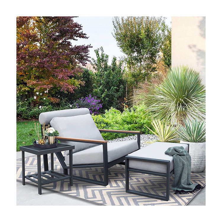 알루미늄 프레임 Patio Reclining 의자 및 야외 레저 시간 휴식을위한 오스만